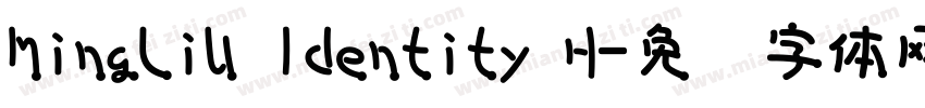 MingLiU ldentity H字体转换